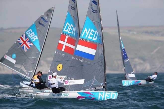 Postma and Hogh-Christensen - London 2012 Olympic Sailing Competition © Francois Richard